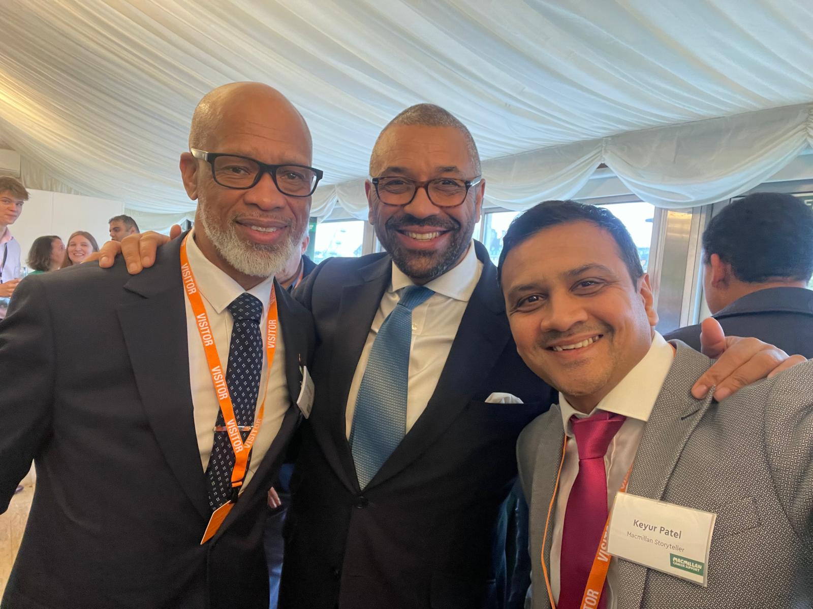Denzil with James Cleverly